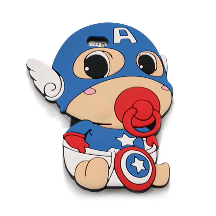 女款硅膠手機保護套，卡通奶嘴手機殼-硅膠套