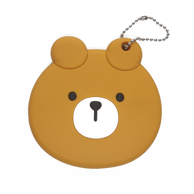 硅膠鏡子保護套，卡通小熊鏡子護套_硅膠套