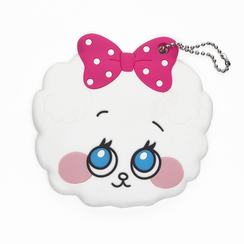 便攜鏡子硅膠套，可愛小羊鏡子保護套_硅膠套