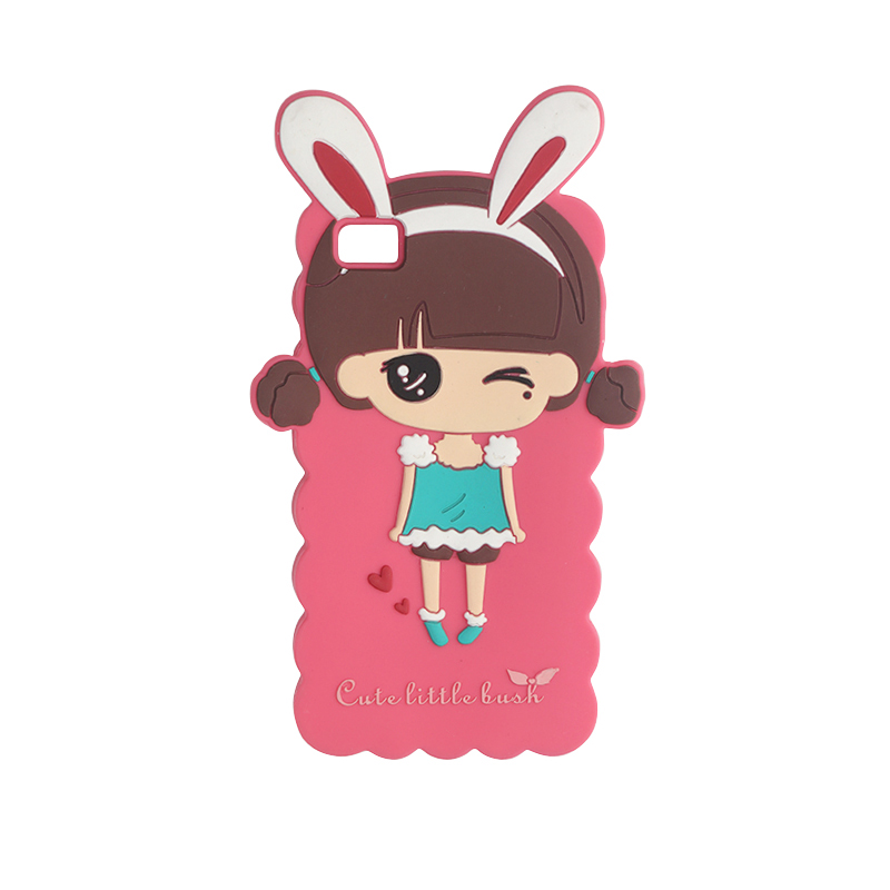 小米硅膠手機套，卡通少女硅膠手機殼軟_硅膠套