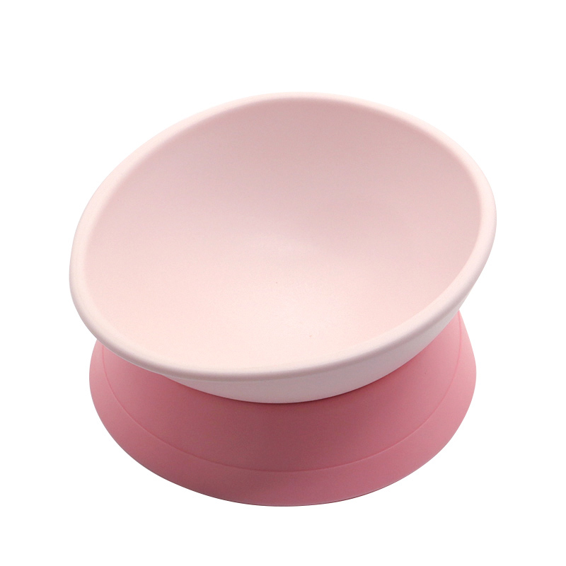 寶寶輔食吸盤硅膠碗，小孩防摔防滑吃飯碗