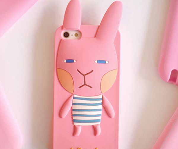 卡通動(dòng)物硅膠手機(jī)殼，全包防摔手機(jī)套-硅膠套