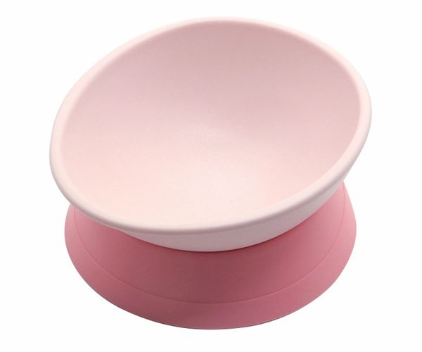 寶寶輔食吸盤硅膠碗，小孩防摔防滑吃飯碗