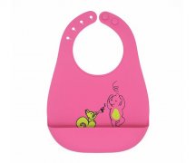 嬰兒圍嘴硅膠飯兜，小孩吃飯硅膠口水巾