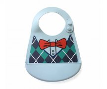 嬰兒喂飯硅膠圍嘴，寶寶吃飯防油防漏兜